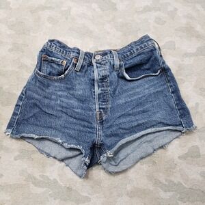 Levi's Blue Denim Jean Shorts